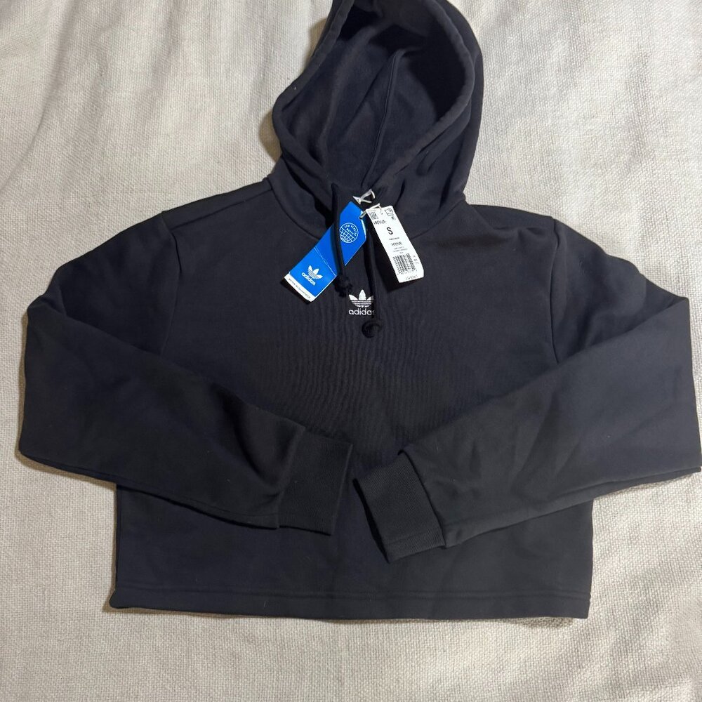 Adidas Cropped Hooded Sweatshirt